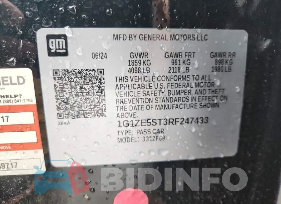1G1ZE5ST3RF247433 Photo# 13