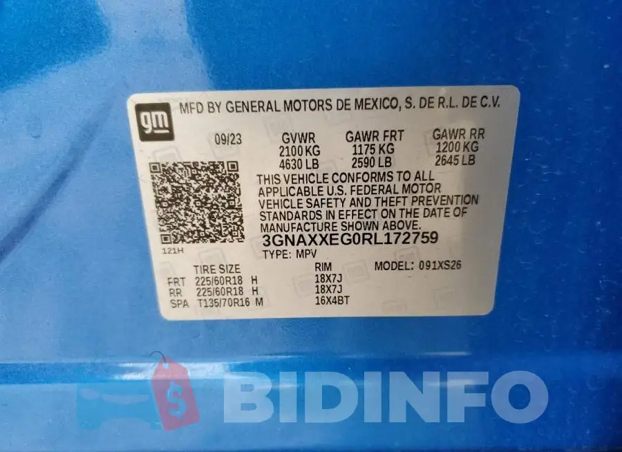 3GNAXXEG0RL172759 Photo# 13