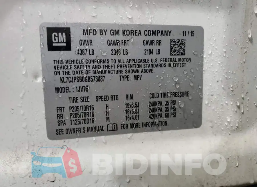 KL7CJPSB0GB573087 Photo# 13