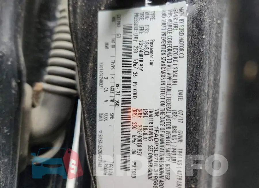 1FADP3L97HL319565 Photo# 13