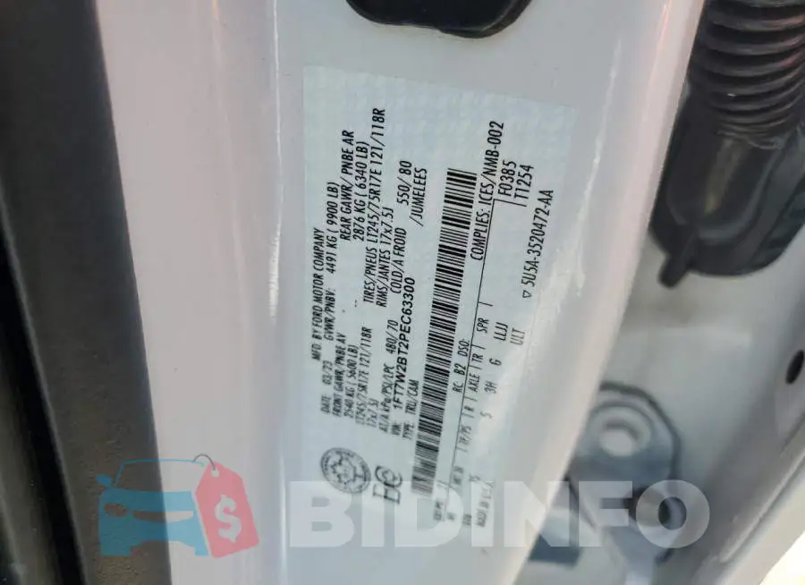 1FT7W2BT2PEC63300 Photo# 13