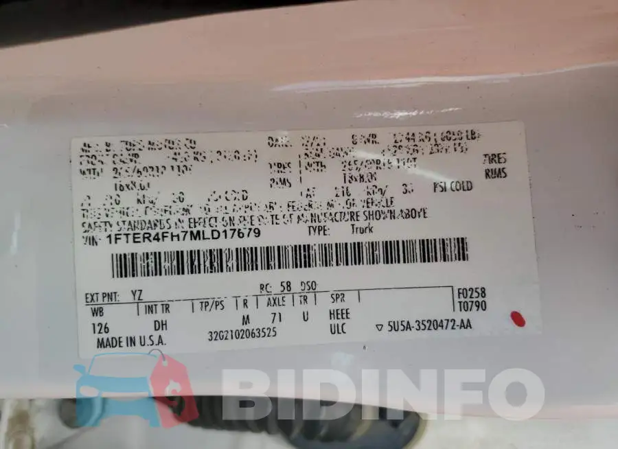 1FTER4FH7MLD17679 Photo# 13