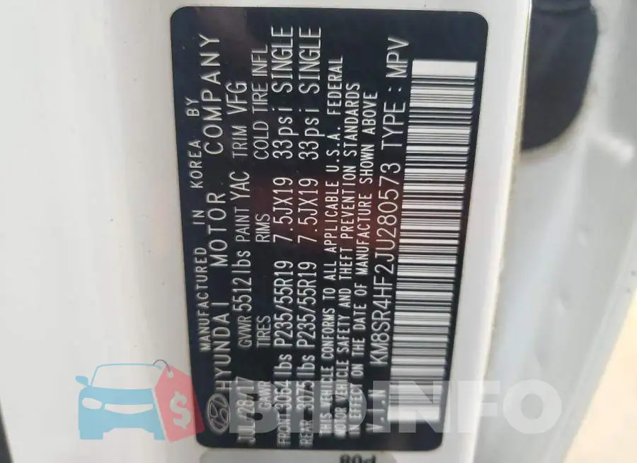 KM8SR4HF2JU280573 Photo# 13
