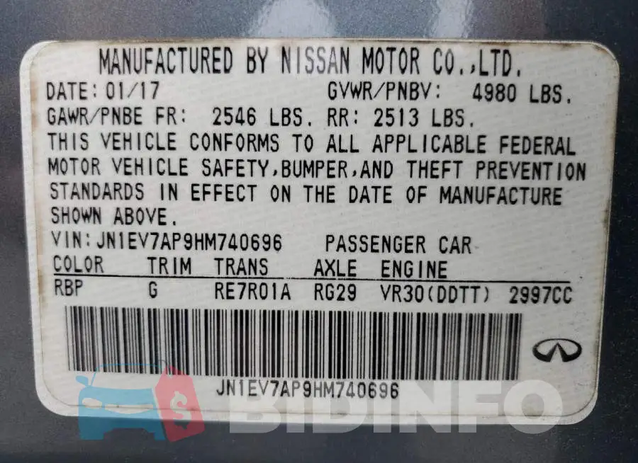 JN1EV7AP9HM740696 Photo# 12
