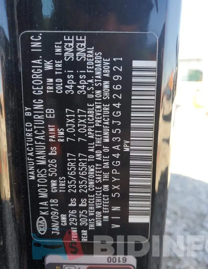 5XYPG4A35JG426921 Photo# 13