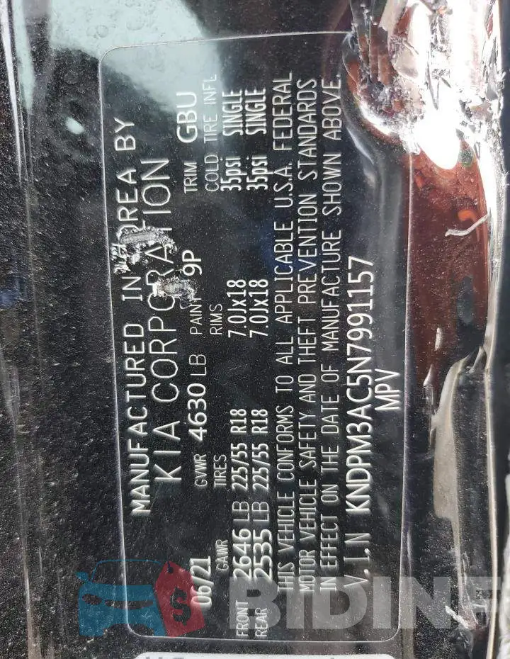 KNDPM3AC5N7991157 Photo# 12