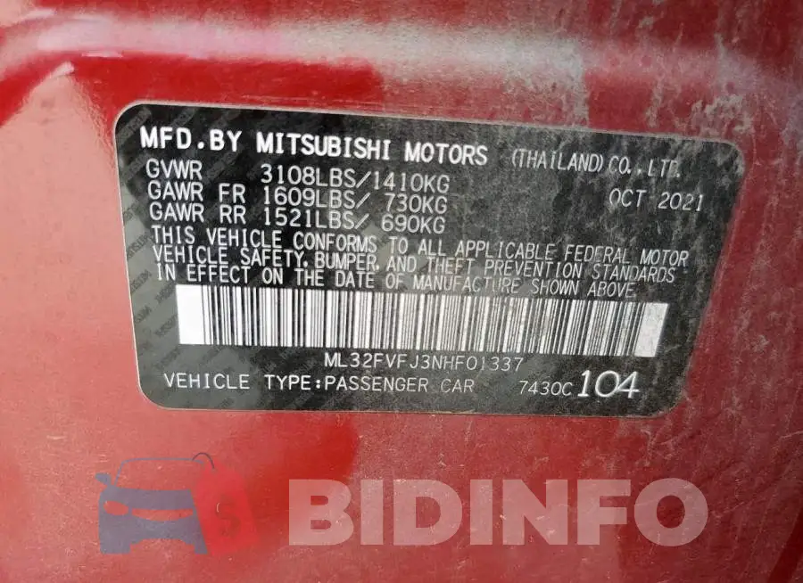 ML32FVFJ3NHF01337 Photo# 13