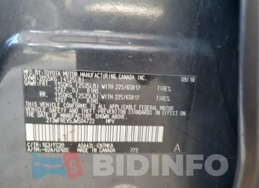 2T3WFREV5JW504722 Photo# 12