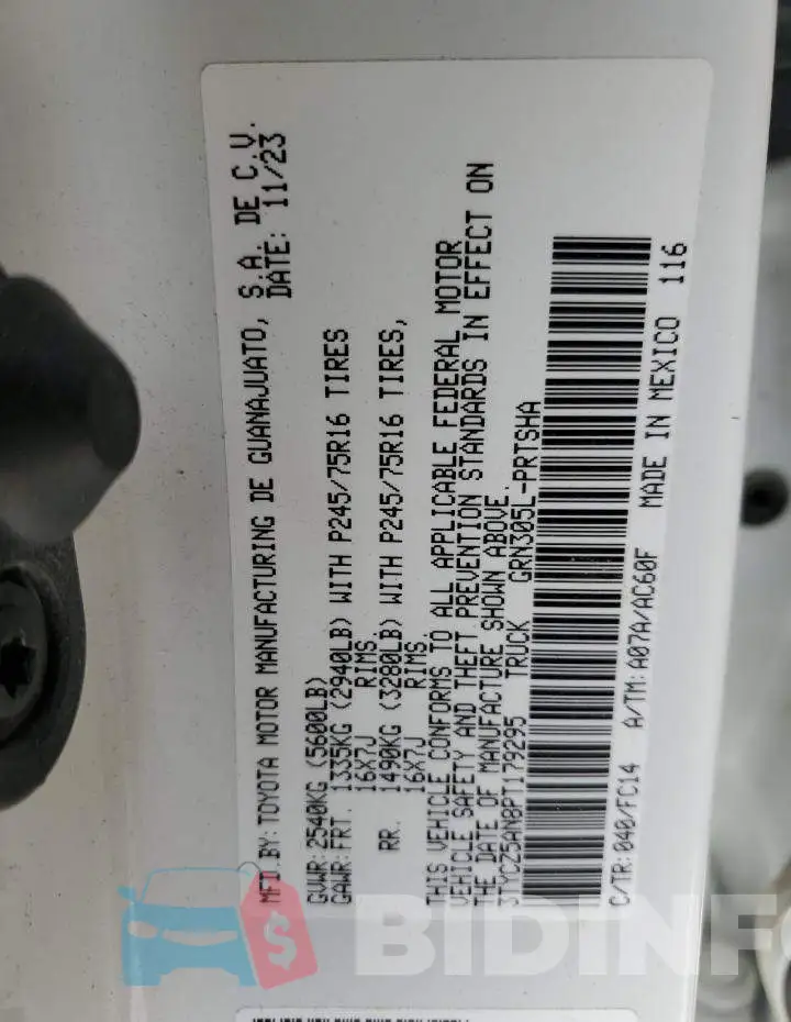 3TYCZ5AN8PT179295 Photo# 13