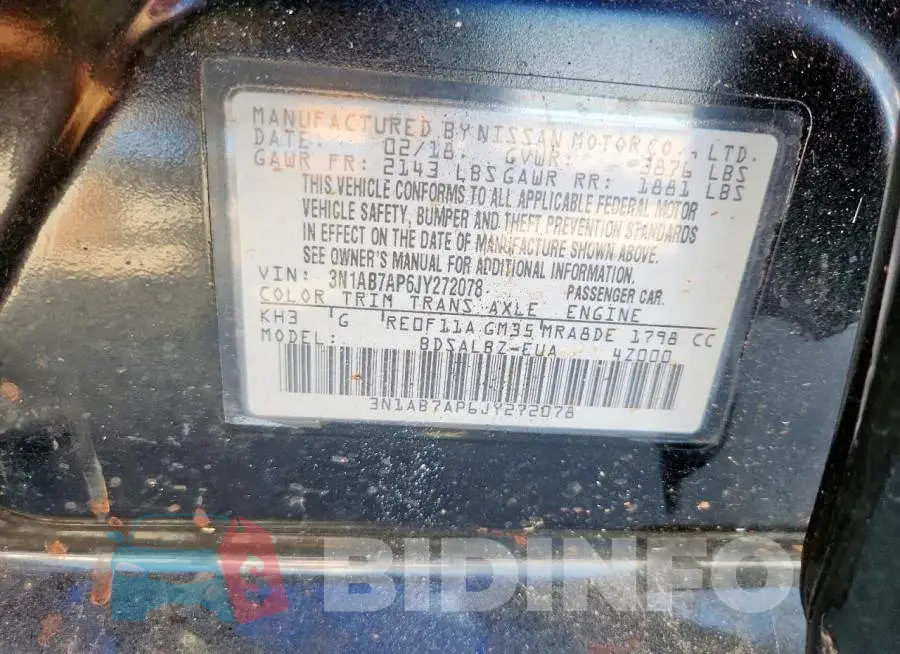 3N1AB7AP6JY272078 Photo# 12