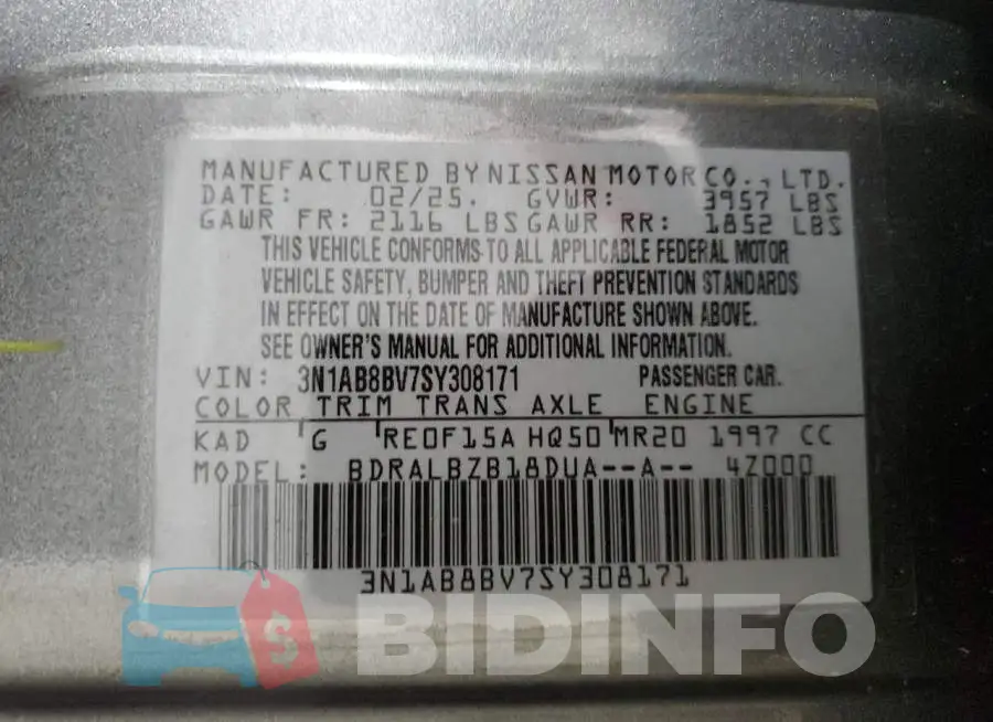 3N1AB8BV7SY308171 Photo# 12