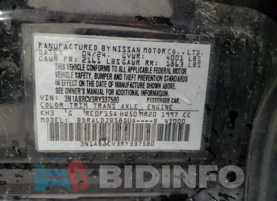 3N1AB8CV3RY337580 Photo# 12