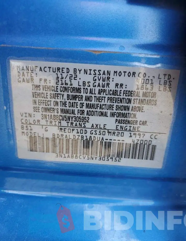 3N1AB8CV5NY305952 Photo# 12