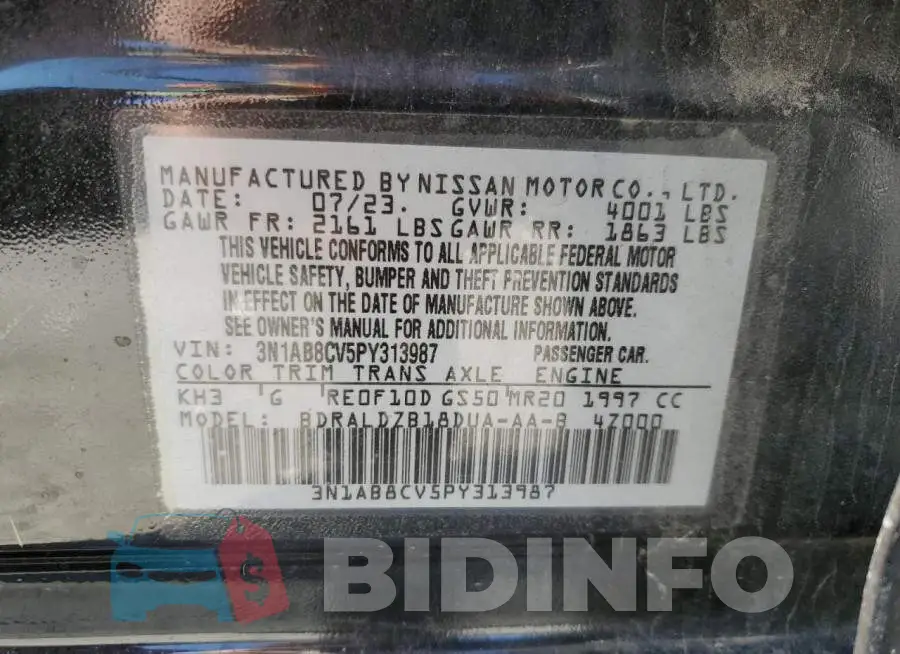 3N1AB8CV5PY313987 Photo# 13
