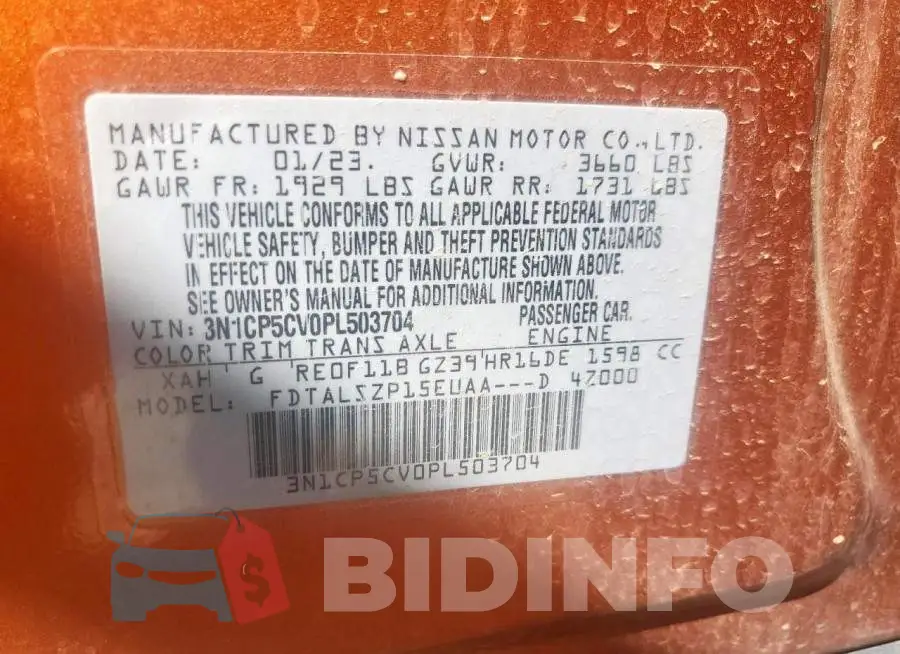 3N1CP5CV0PL503704 Photo# 13