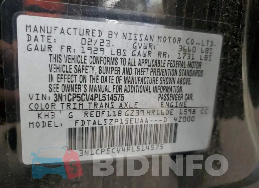 3N1CP5CV4PL514575 Photo# 13