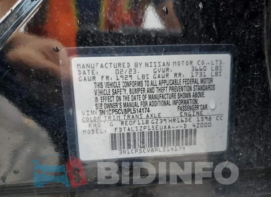 3N1CP5CV8PL514174 Photo# 13