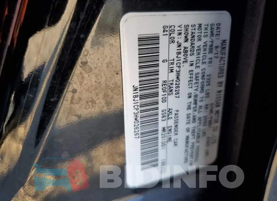 JN1BJ1CP3HW026267 Photo# 12
