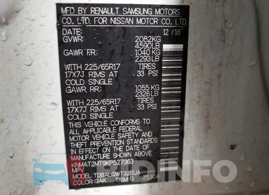 KNMAT2MT9KP527363 Photo# 13