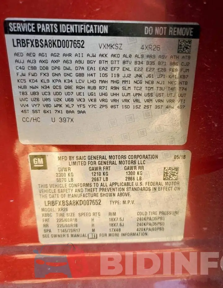 LRBFXBSA8KD007652 Photo# 14