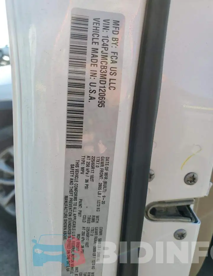 1C4PJMCB3MD120695 Photo# 12