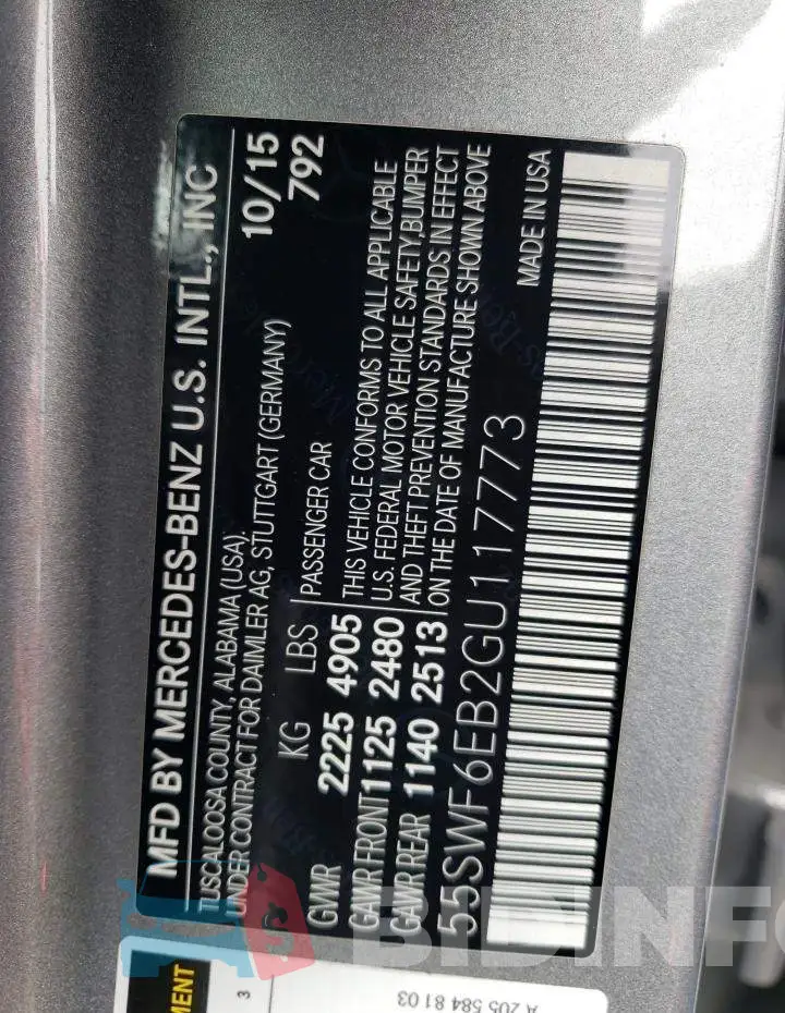 55SWF6EB2GU117773 Photo# 12