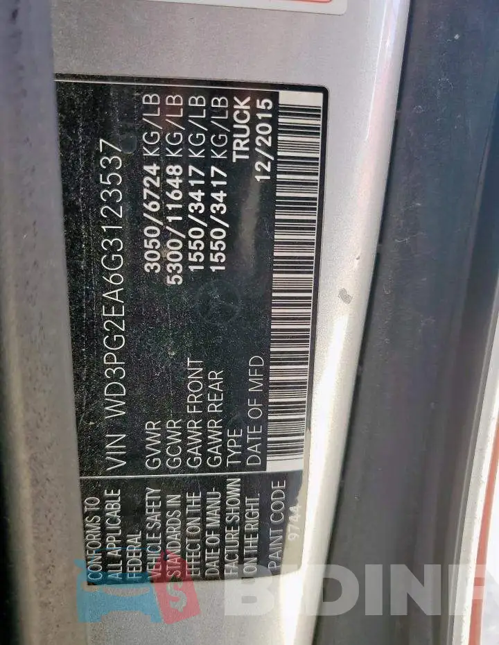 WD3PG2EA6G3123537 Photo# 12