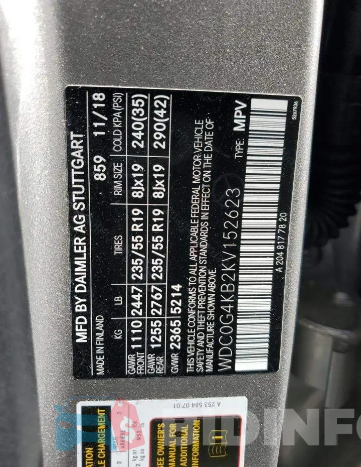 WDC0G4KB2KV152623 Photo# 13