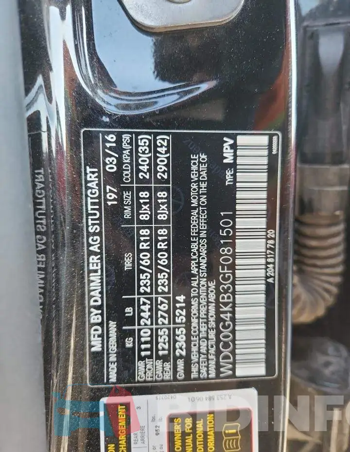 WDC0G4KB3GF081501 Photo# 14