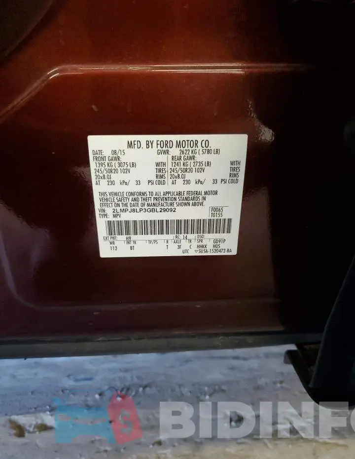 2LMPJ8LP3GBL29092 Photo# 13