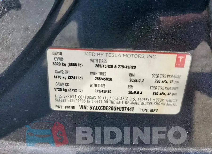 5YJXCBE20GF007442 Photo# 13