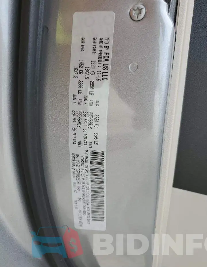 2C4RC1EG7HR622767 Photo# 13