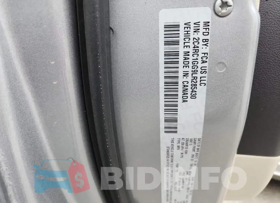 2C4RC1GG9LR285430 Photo# 13