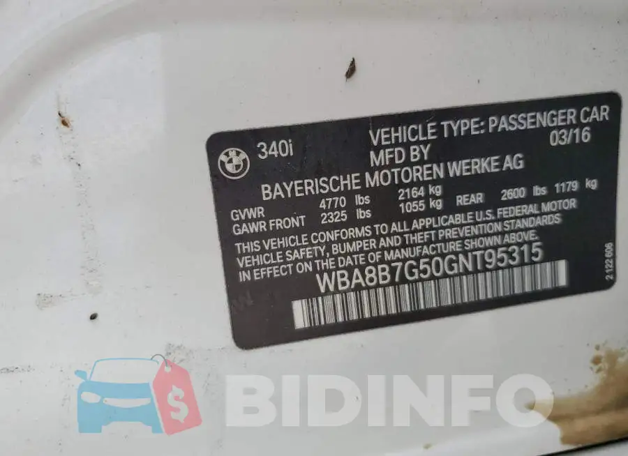 WBA8B7G50GNT95315 Photo# 12