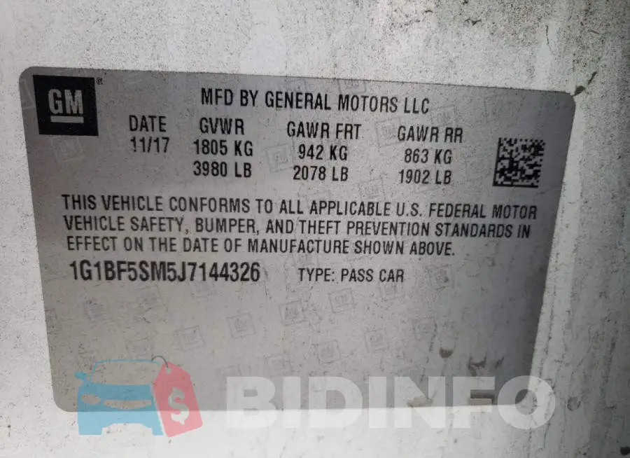1G1BF5SM5J7144326 Photo# 12