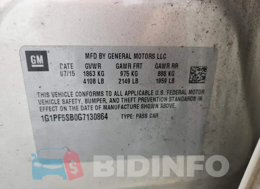 1G1PF5SB0G7130864 Photo# 12