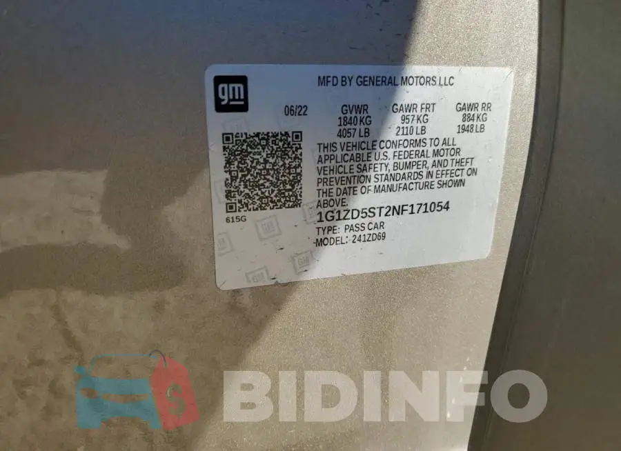 1G1ZD5ST2NF171054 Photo# 13