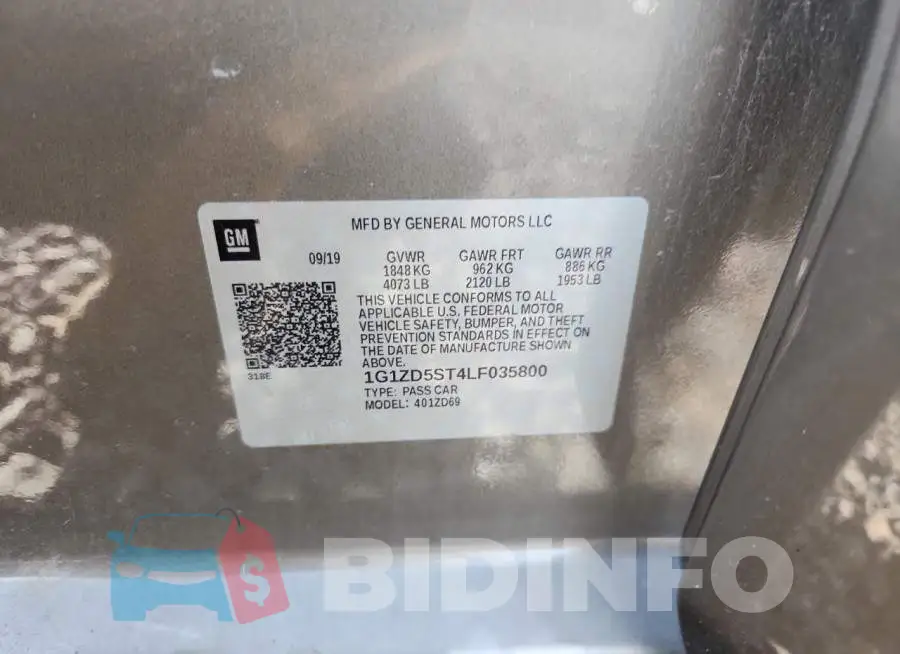 1G1ZD5ST4LF035800 Photo# 13