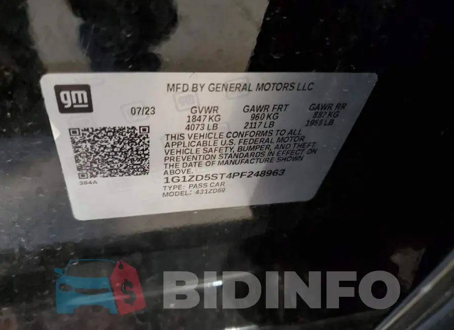 1G1ZD5ST4PF248963 Photo# 12