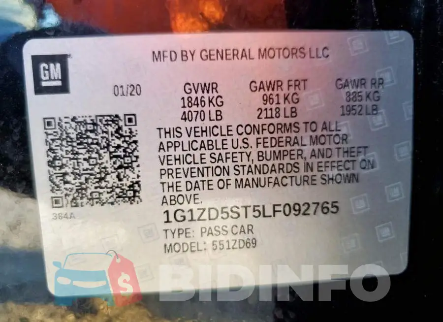 1G1ZD5ST5LF092765 Photo# 13