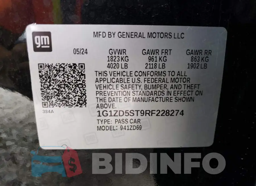 1G1ZD5ST9RF228274 Photo# 13