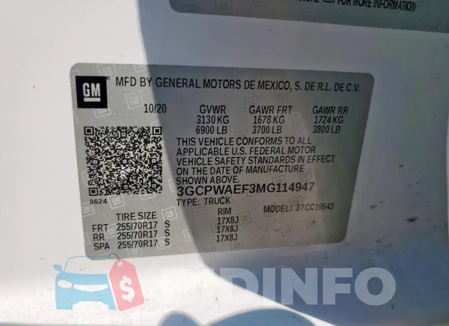 3GCPWAEF3MG114947 Photo# 12