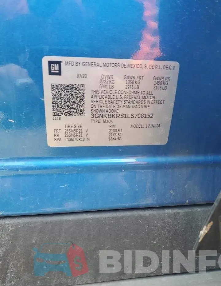 3GNKBKRS1LS708152 Photo# 14