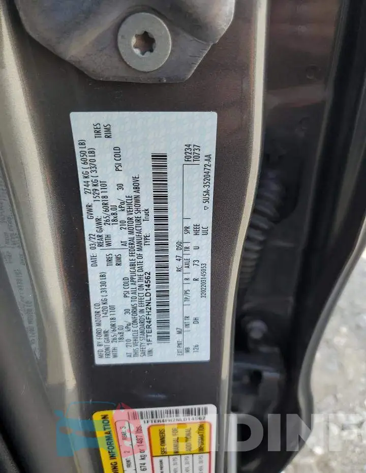 1FTER4FH2NLD14562 Photo# 12