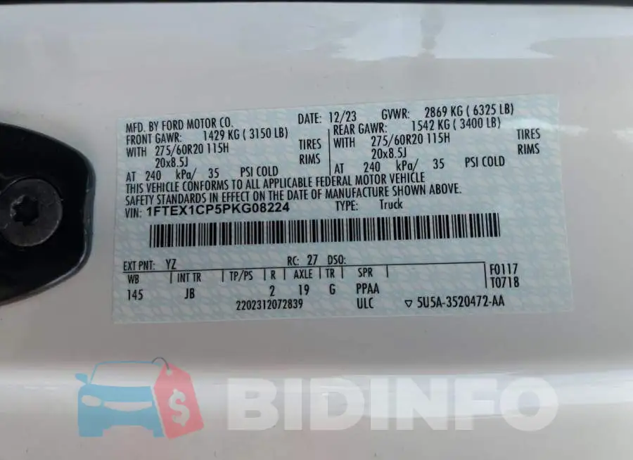 1FTEX1CP5PKG08224 Photo# 12