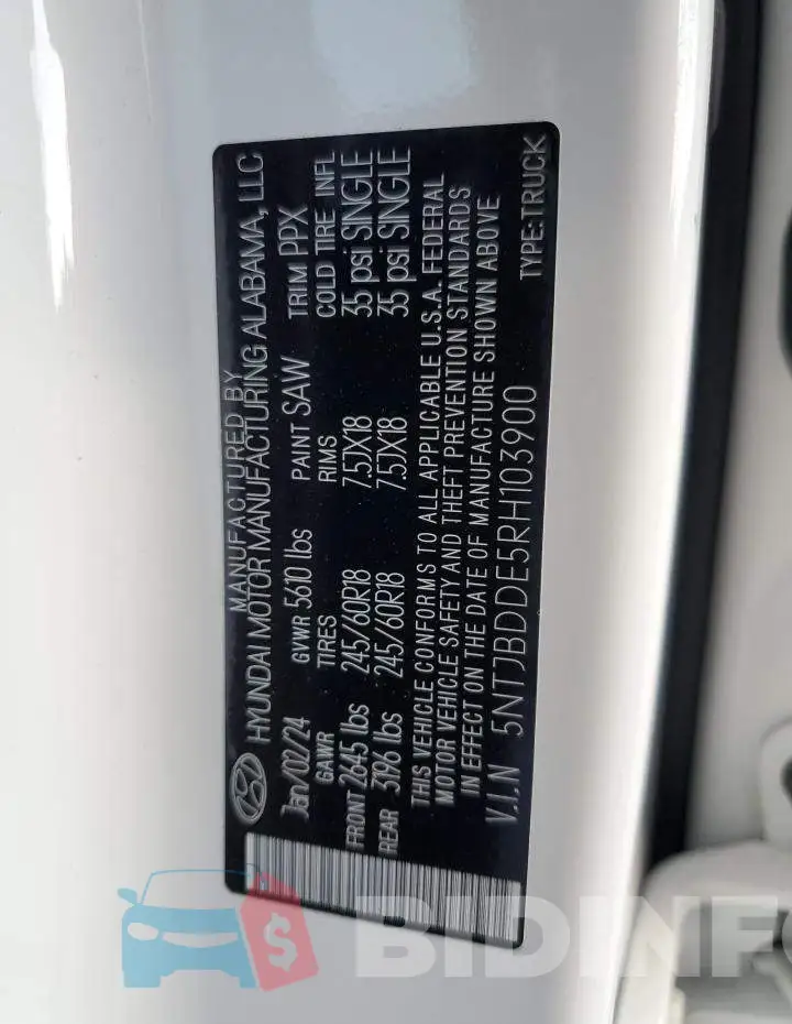 5NTJBDDE5RH103900 Photo# 12