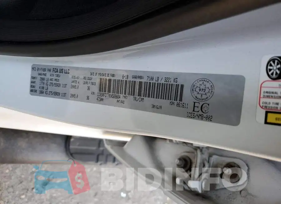 1C6SRFDT7KN589664 Photo# 13