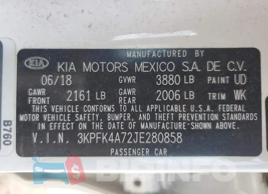 3KPFK4A72JE280858 Photo# 12