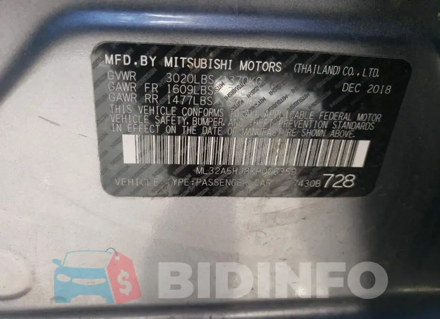 ML32A5HJ8KH006359 Photo# 12