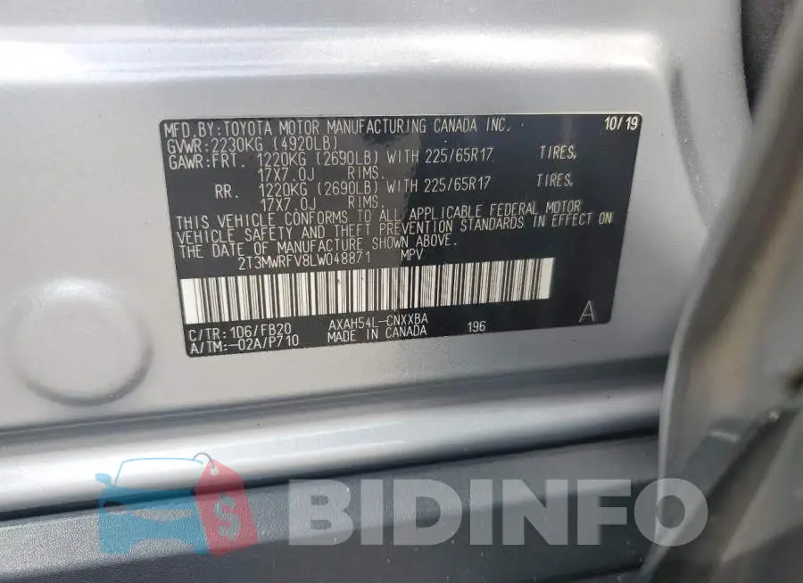 2T3MWRFV8LW048871 Photo# 13